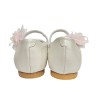 Zapato Comunión Niña Piel Con Adorno Floral