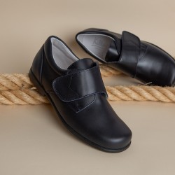 Zapato Comunión-Ceremónia de Niño Piel Azul.