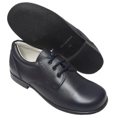 Killos. Zapato Comunión-Ceremonia Niño Cordón Piel Azul.