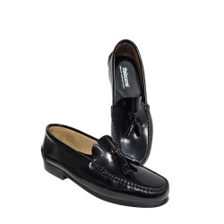 Castellano Piel Florentic Negro con Borlas