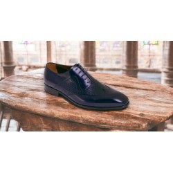 JR Almansa Zapato de Vestir Ceremonia Todo Piel Florentic Azul