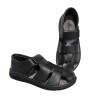 Sandalia Confort Hombre En Piel Negro