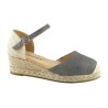 Amarpies. Valenciana Kaki Confort Cuña Yute.