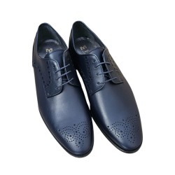 Fenatti Elegante Zapato Vestir Hombre Piel Marino