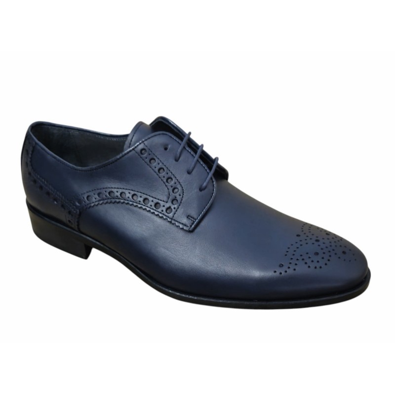 Fenatti Elegante Zapato Vestir Hombre Piel Marino