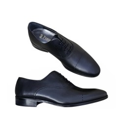 Fenatti. Elegante Zapato Vestir Hombre Piel Negro
