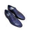 Fenatti. Elegante Zapato Vestir Hombre Piel Azul
