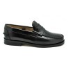 Zapato Castellano de vestir de Hombre Piel Flor-Antic Negro.Urban Jungles
