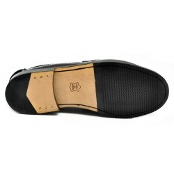 Zapato Castellano de vestir de Hombre Piel Flor-Antic Negro.Urban Jungles