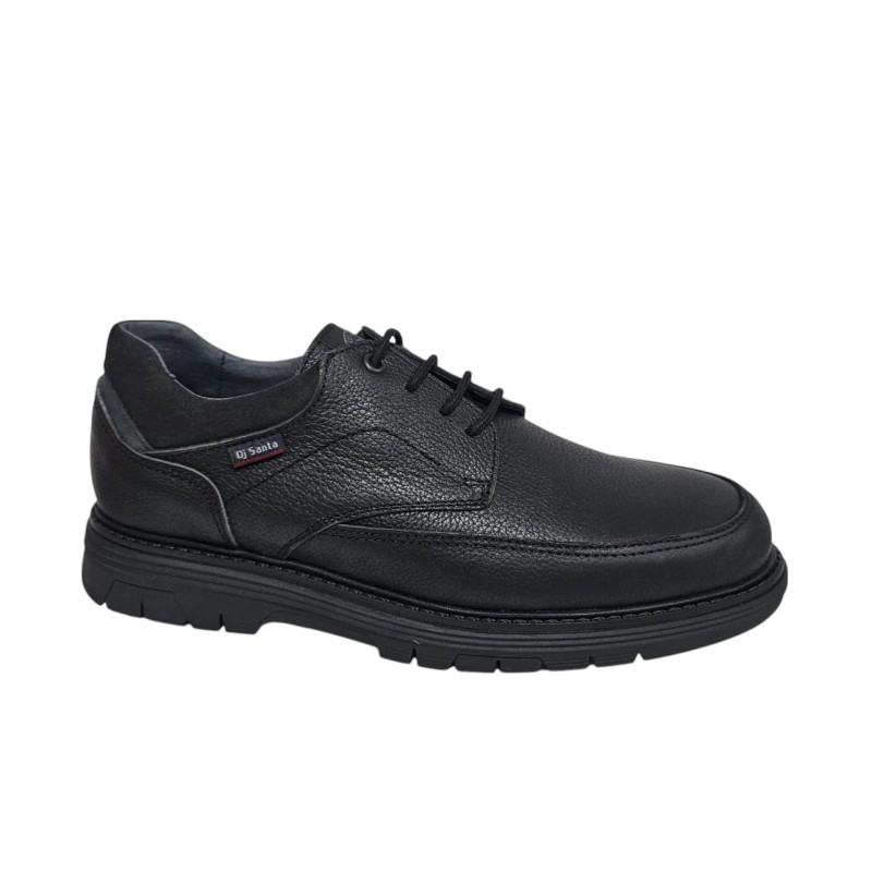 DJ SANTA Zapato Sport Piel Negro Hombre