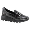 Amarpies. Mocasín Confort Taupe Con Adorno