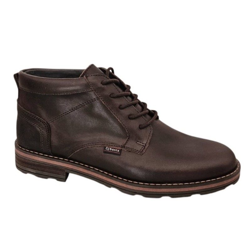 Dj Santa Botin Casual Hombre Piel Marron