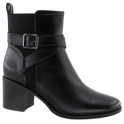 Amarpies Botin Negro Moda...