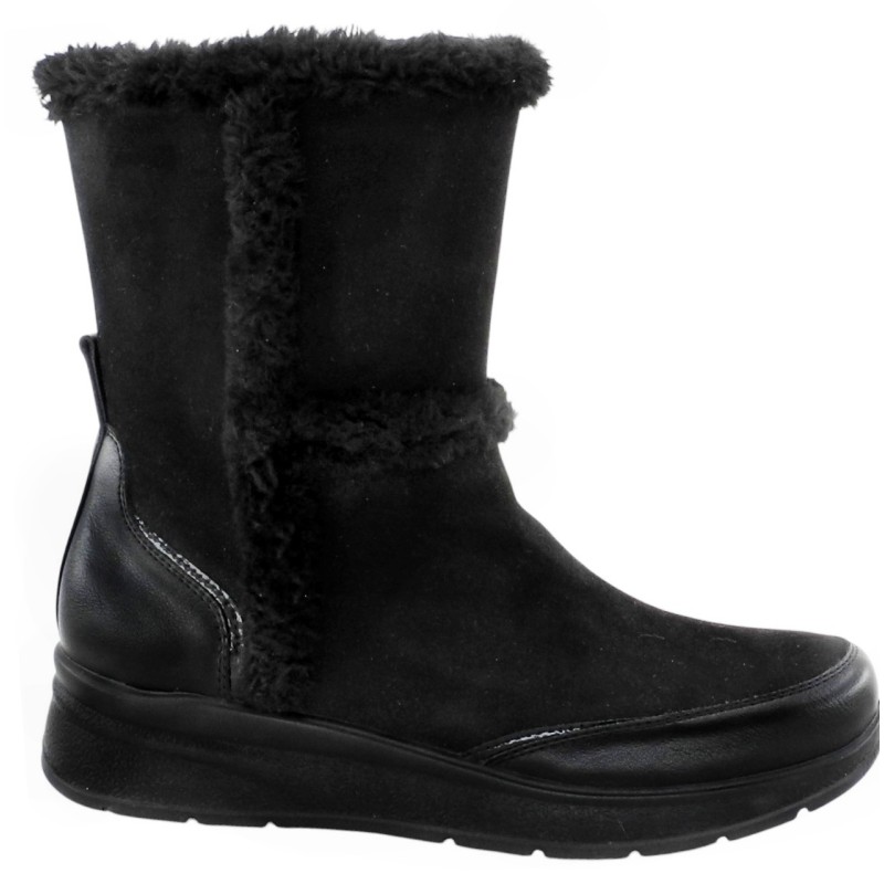 Amarpies Botin Pelo Confort Mujer Negro