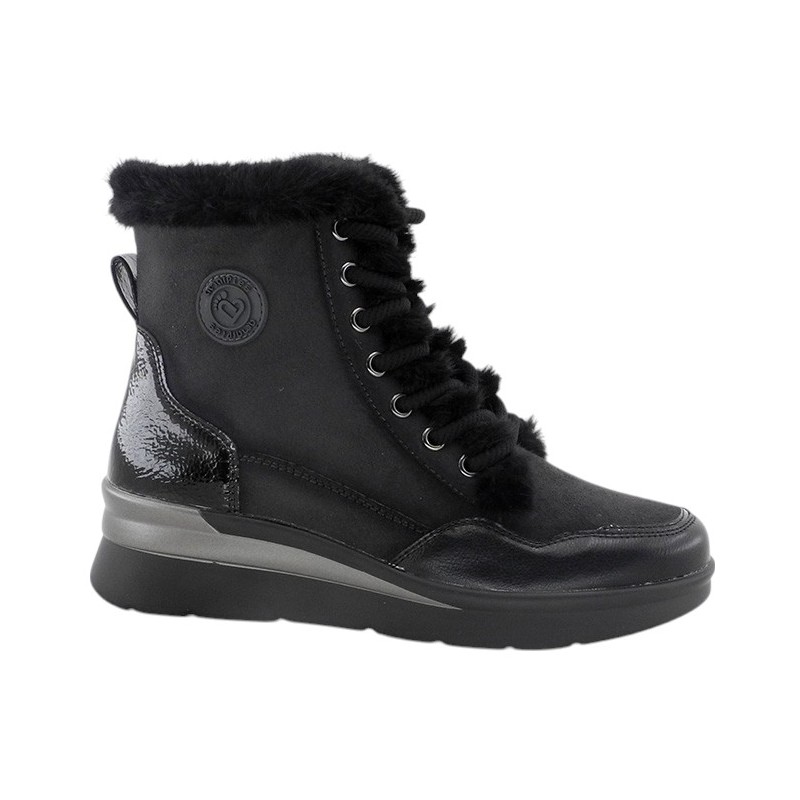 Amarpies Botin Confort Mujer Color Negro