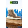 Amarpies Botin Casual Confort Mujer En Taupe