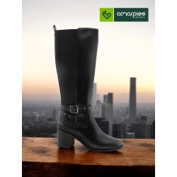 Amarpies Bota Mujer Caña Alta Con Cremallera
