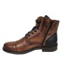 Bota Piel Moda Joven Piel Cuero Con Cremallera