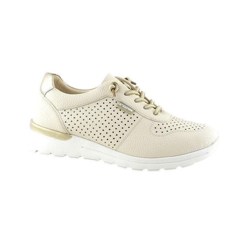 Amarpies Deportivo Beig Casual Confort Mujer