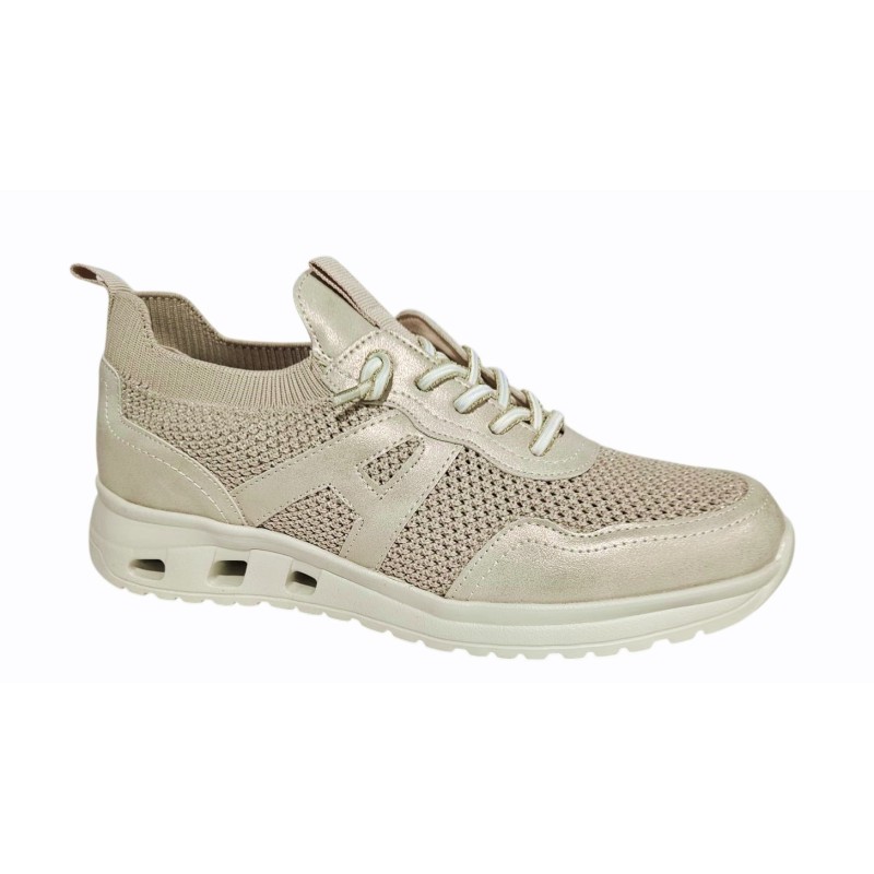 Amarpies Deportivo Platino Casual Confort Mujer