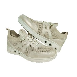 Amarpies Deportivo Platino Casual Confort Mujer