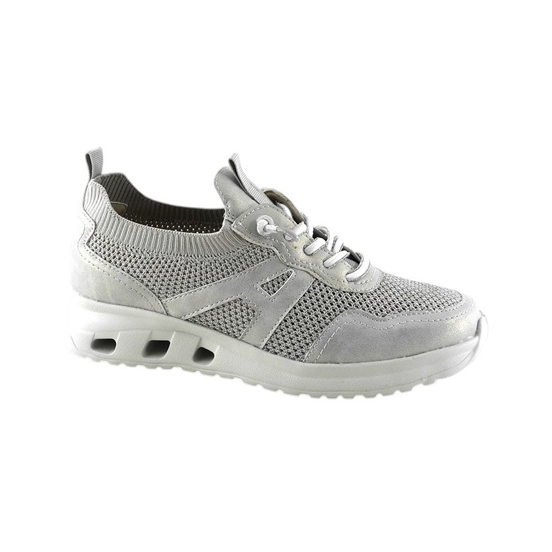 Amarpies Deportivo Plata Casual Confort Mujer