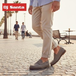 Dj Santa. Mocasin Sport Hombre Piel Serraje