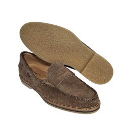 Dj Santa. Mocasin Sport Hombre Piel Serraje