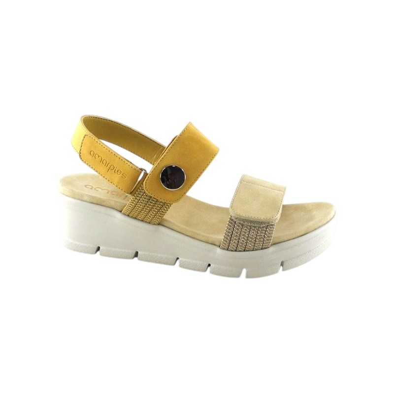 Amarpies Sandalia Sport Confort Con Velcros