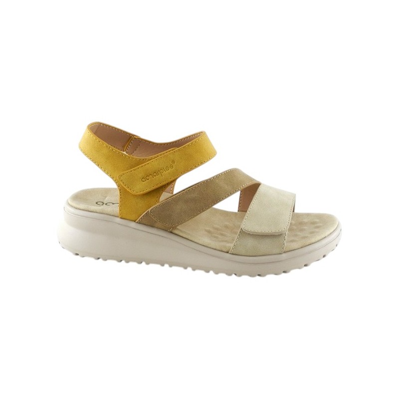 Amarpies Sandalia Sport Velcros Confort Mujer