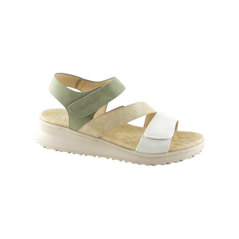 Amarpies Sandalia Sport Velcros Confort Mujer