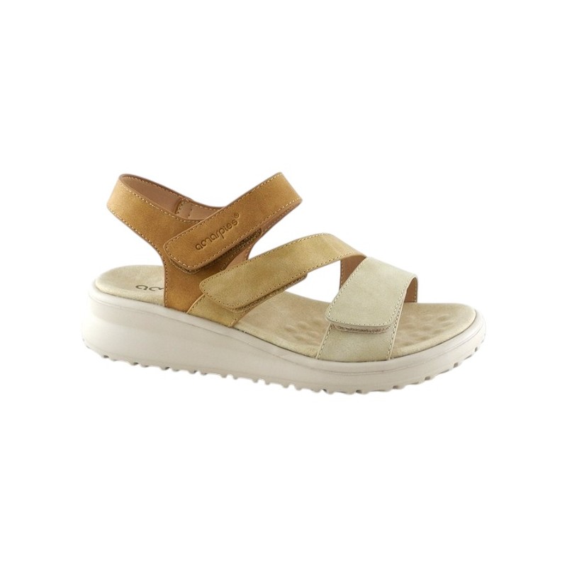 Amarpies Sandalia Sport Velcros Confort Mujer