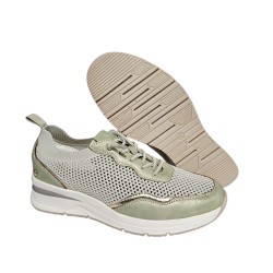 Amarpies Deportivo Casual Piel Kaki