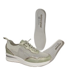 Amarpies Deportivo Casual Piel Kaki