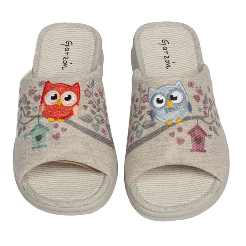Garzon. Zapatilla Casa Mujer "Buhos"