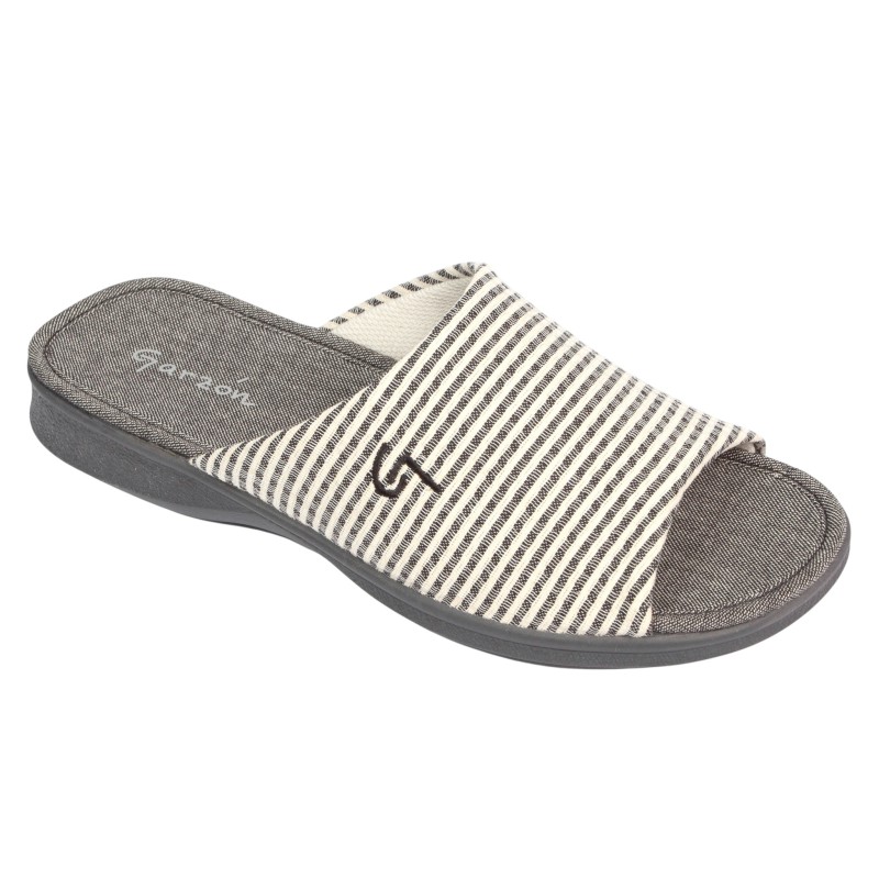 Garzon. Zapatilla Casa Verano Mujer Diseño "Rayas"