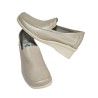 Mocasin Con Cuña de Mujer Piel Taupe