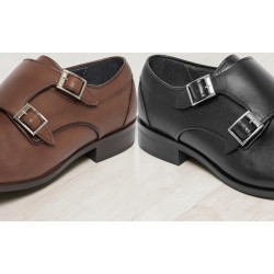 Fenatti Almansa Zapato Piel Vestir Con Hebillas Para Hombre