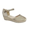 Amarpies. Valenciana Platino Confort Cuña Yute.