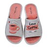 Garzon. Zapatilla Casa Mujer "Love Coffee" Especial Parquet.