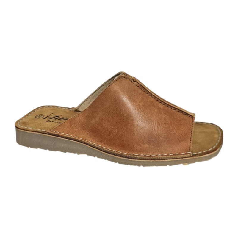 Sandalia Hombre Piel Cuero