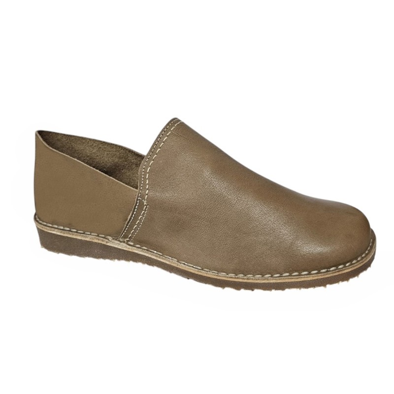 Mocasin confort Hombre Piel Taupe