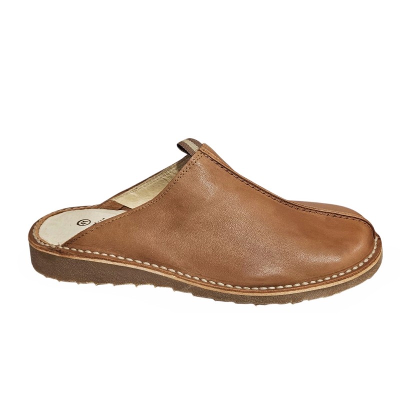 Zueco confort Hombre Piel Cuero