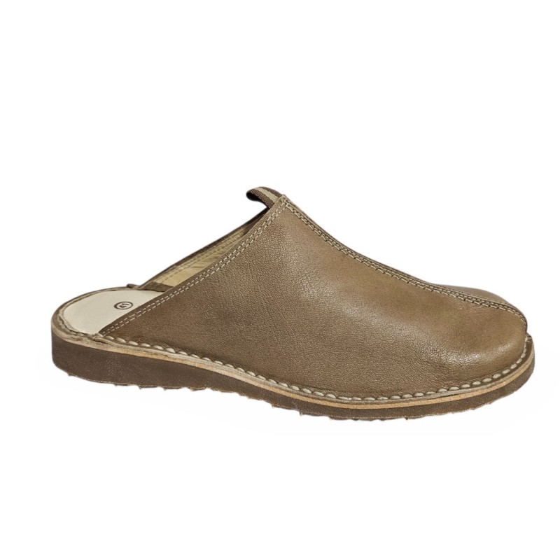 Zueco confort Hombre Piel Taupe