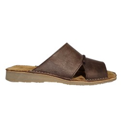 Sandalia Hombre Piel Marron "Chollo"