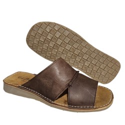 Sandalia Hombre Piel Cuero