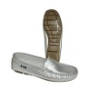 Mocasin banda antifaz de Mujer Piel Plata
