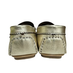 Mocasin banda antifaz de Mujer Piel Oro
