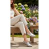 Mocasin Con Cuña de Mujer Piel Taupe