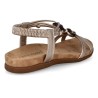 Amarpies. Sandalia Confort Mujer En Platino